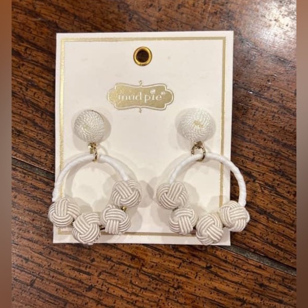 White earrings